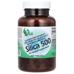 World Organic Silica 500 - תוסף סיליקה טבעי 200 טבליות