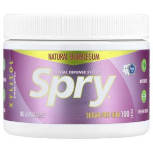 Xlear Spry, מסטיק ללא סוכר בטעם באבלגם - 100 יחידות