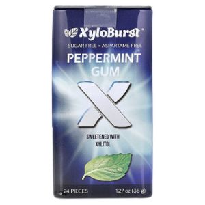 Xyloburst, מסטיק קסיליטול מנטה - 24 יח׳ (36 גרם)