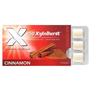 Xyloburst מסטיק קסיליטול קינמון - 12 יחידות