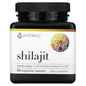 Youtheory Shilajit - תוסף תזונה טבעי - 60 כמוסות
