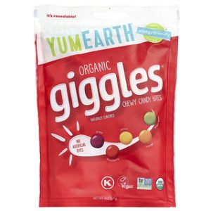 YumEarth Organic Giggles - סוכריות גומי נגיסות 142 גרם