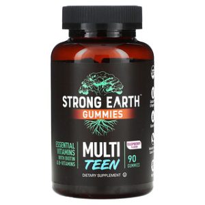 YumVs Strong Earth Gummies Multi Teen- פטל 90 יחידות
