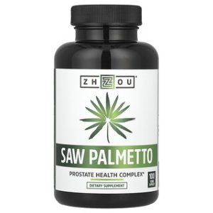 Zhou Saw Palmetto - 100 כמוסות צמחיות לבריאות הערמונית