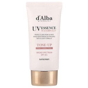 dAlba קרם הגנה ורוד SPF50+ , אנטי אייג'ינג