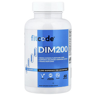 fitcode DIM200 - תוסף תזונה 60 כמוסות צמחיות