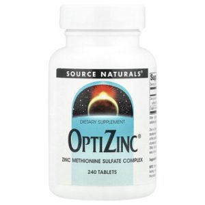 אבץ OptiZinc - תוסף תזונה 240 טבליות Source Naturals