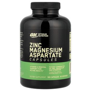 אבץ מגנזיום אספרטט (ZMA) - Optimum Nutrition - 180 כמוסות