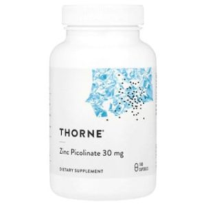 אבץ פיקולינאט Thorne 30 מ"ג - 180 כמוסות - בריאות