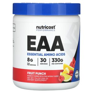 אבקת EAA - Nutricost Fruit Punch 330 גרם לביצועים