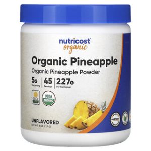 אבקת אננס אורגני Nutricost - 227 גרם - ללא טעם