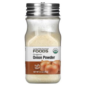 אבקת בצל אורגנית , California Gold Nutrition - 70 גרם