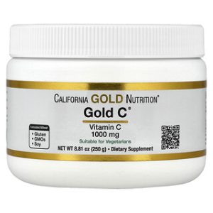אבקת ויטמין C Gold C - 1000 מ"ג , California Gold