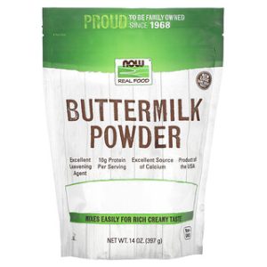 אבקת חלב Buttermilk של NOW Foods - 397 גרם