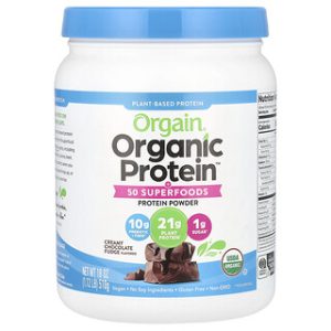 אבקת חלבון אורגנית עם 50 סופר פודס - Orgain שוקולד