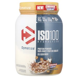 אבקת חלבון איזולט ISO100 קינמון - Dymatize 610 גרם