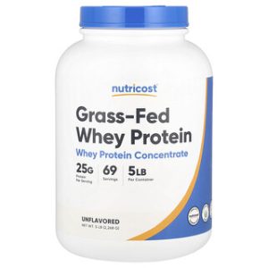 אבקת חלבון מי גבינה - Nutricost 2.26 ק"ג - לא בטעם