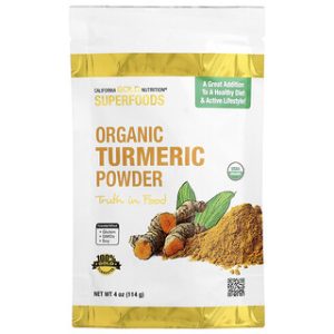 אבקת כורכום אורגנית - California Gold Nutrition 114 גרם