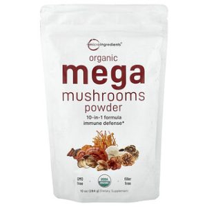 אבקת פטריות אורגניות מגה - Micro Ingredients 10oz