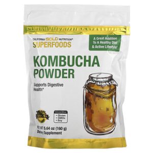 אבקת קומבוצ'ה ללא טעם - California Gold Nutrition