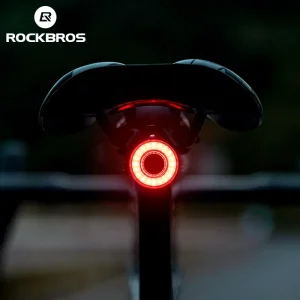 אור אחורי לאופניים ROCKBROS Smart - עמיד למים ונטען