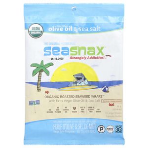 אצות SeaSnax אורגניות - חטיף בריאות עם שמן זית