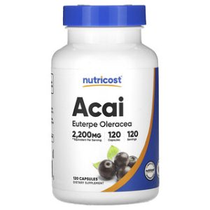 אקאי Nutricost 2200 מ"ג - 120 כמוסות - תוסף תזונה