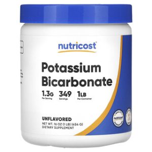 אשלגן ביקרבונט Nutricost - 454 גרם - ללא טעם