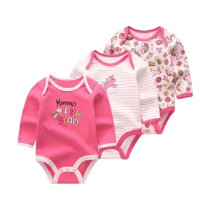 בגדי גוף לתינוקות קידיזום- 3 יח' כותנה רכה