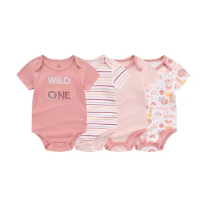 בגדי תינוקות קיץ 4 חלקים - בייבי גירל,בוי מכותנה