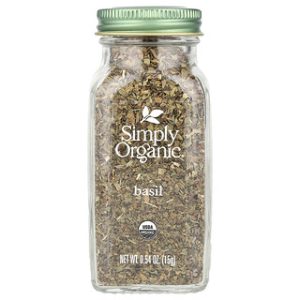בזיליקום אורגני Simply Organic - 15 גרם - תבלין איכותי