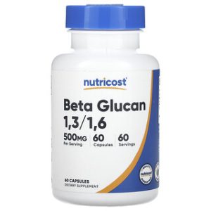 בטא גלוקן 1,3,1,6 Nutricost - 500 מ"ג, 60 כמוסות