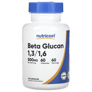 בטא גלוקן 1,3,1,6 Nutricost - 500 מ"ג, 60 כמוסות