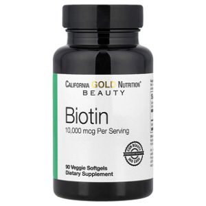 ביוטין 10,000 מק"ג - California Gold Nutrition , 90 כמוסות