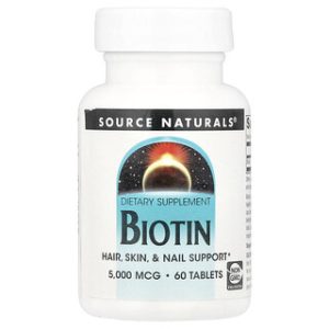 ביוטין 5000 מק"ג - Source Naturals - 60 טבליות