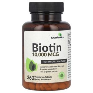 ביוטין Futurebiotics 10,000 מק"ג - 360 טבליות צמחוניות