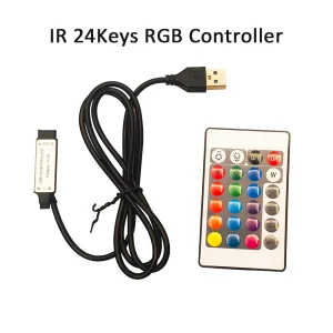בקר LED RGB מיני - 4Pin USB - שלט ודימר