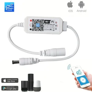 בקר LED חכם WiFi - עמעום לפסי לד צבע יחיד