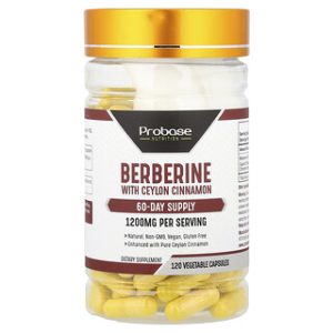 ברברין עם קינמון ציילוני - 120 כמוסות Probase Nutrition