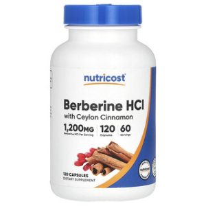 ברברין קינמון ציילוני - 120 כמוסות Nutricost
