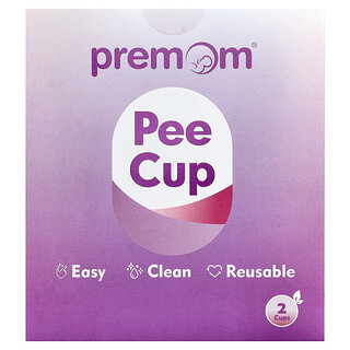 גביע בדיקת הריון Premom - 2 כוסות לשימוש חוזר