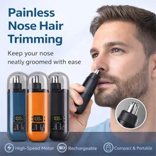 גוזם שיער לאף ולאוזן USB - נייד וחשמלי