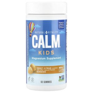 גומי לעיסה CALM Kids - בטעם הדרים, 60 יח' - Natural Vitality