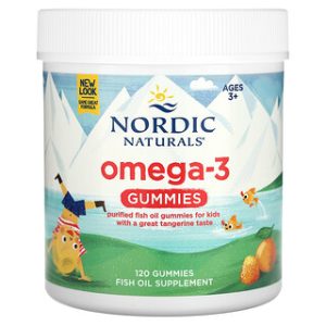 גומיות אומגה 3 לילדים - Nordic Naturals - 120 יח'