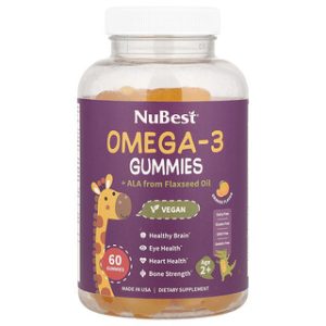 גומיות אומגה 3 לילדים , NuBest , בטעם תפוז