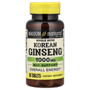 ג'ינסנג קוריאני Mason Natural- 60 טבליות צמחיות