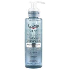 ג'ל ניקוי פנים Eucerin - היאלורונית - לעור יבש 200מ"ל
