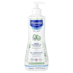 ג'ל רחצה לעור ולשיער Mustela עם אבוקדו - 500 מ"ל