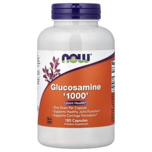 גלוקוזאמין NOW Foods 1000 מ"ג - 180 כמוסות לבריאות המפרקים