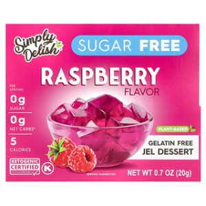 ג'לי פטל ללא סוכר - Natural Simply Delish - 20 גרם